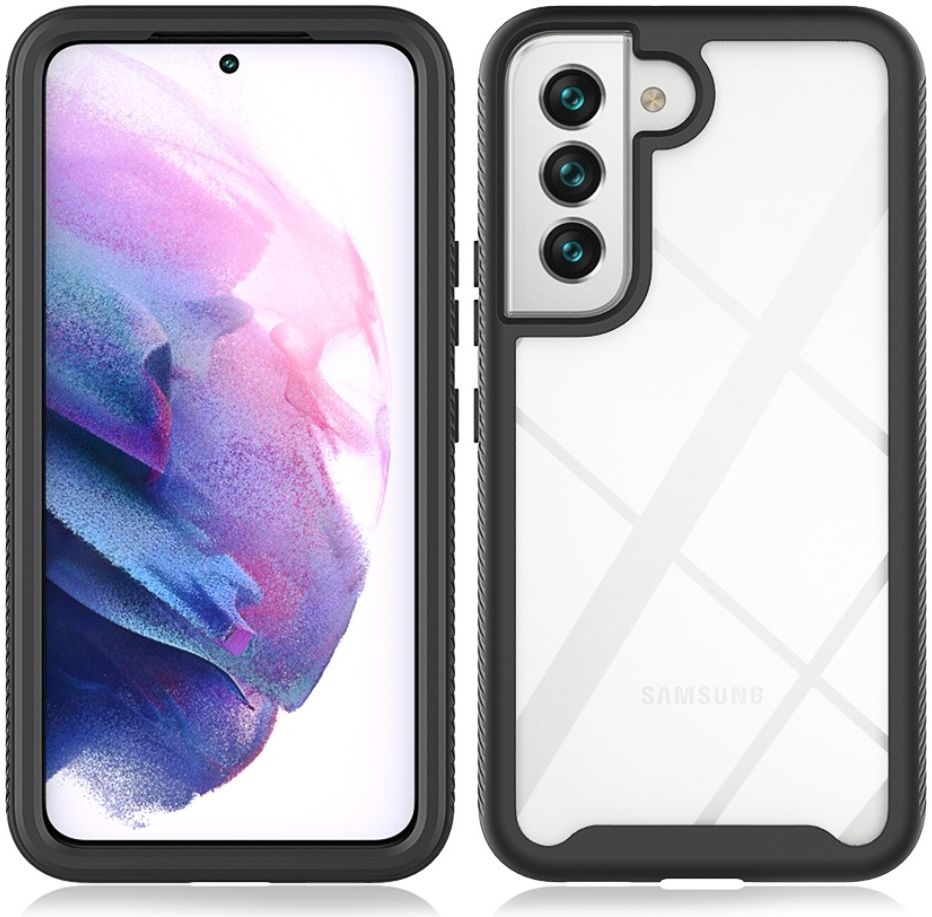 Samsung Galaxy S22 Hoesje Full Protect 360° Cover Hybride Blauw afbeelding 9