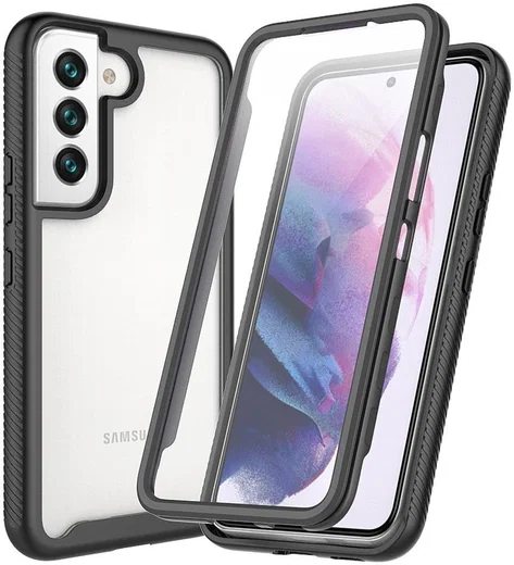 Samsung Galaxy S22 Plus Hoesje Full Protect 360° Cover Hybride Zwart afbeelding 1