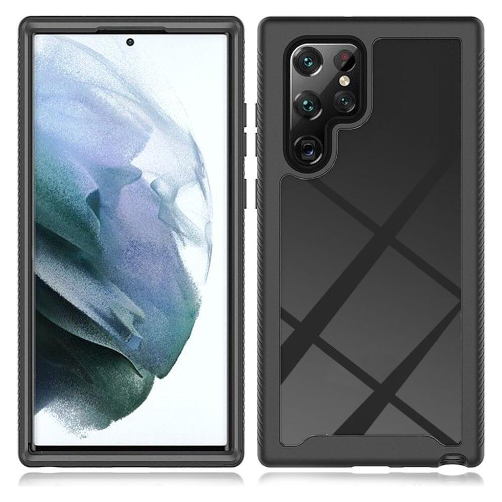 Samsung Galaxy S22 Ultra Hoesje Full Protect 360° Cover Hybride Zwart afbeelding 7