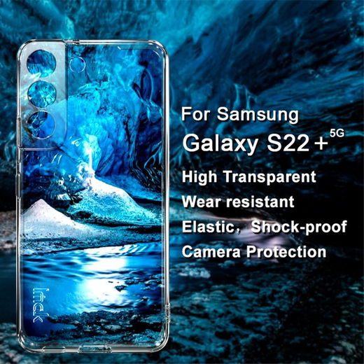 IMAK UX-5 Samsung Galaxy S22 Plus Hoesje Flexibel TPU Transparant afbeelding 6