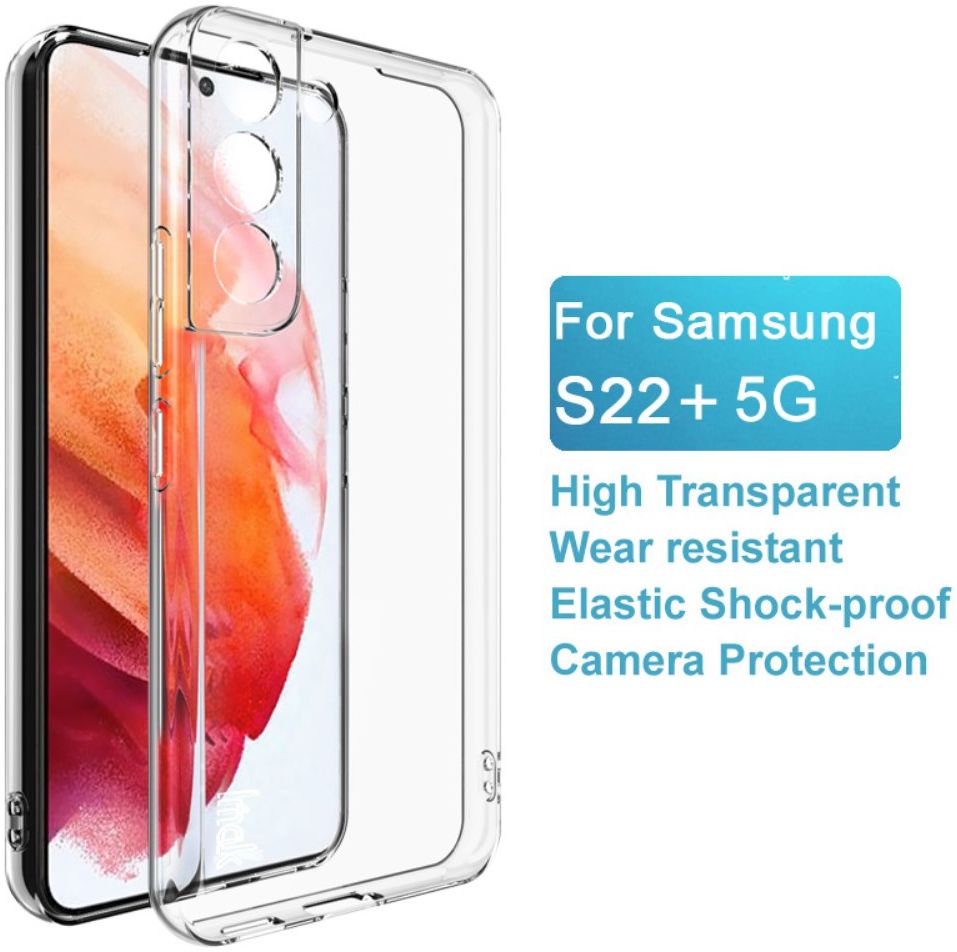 IMAK UX-5 Samsung Galaxy S22 Plus Hoesje Flexibel TPU Transparant afbeelding 3