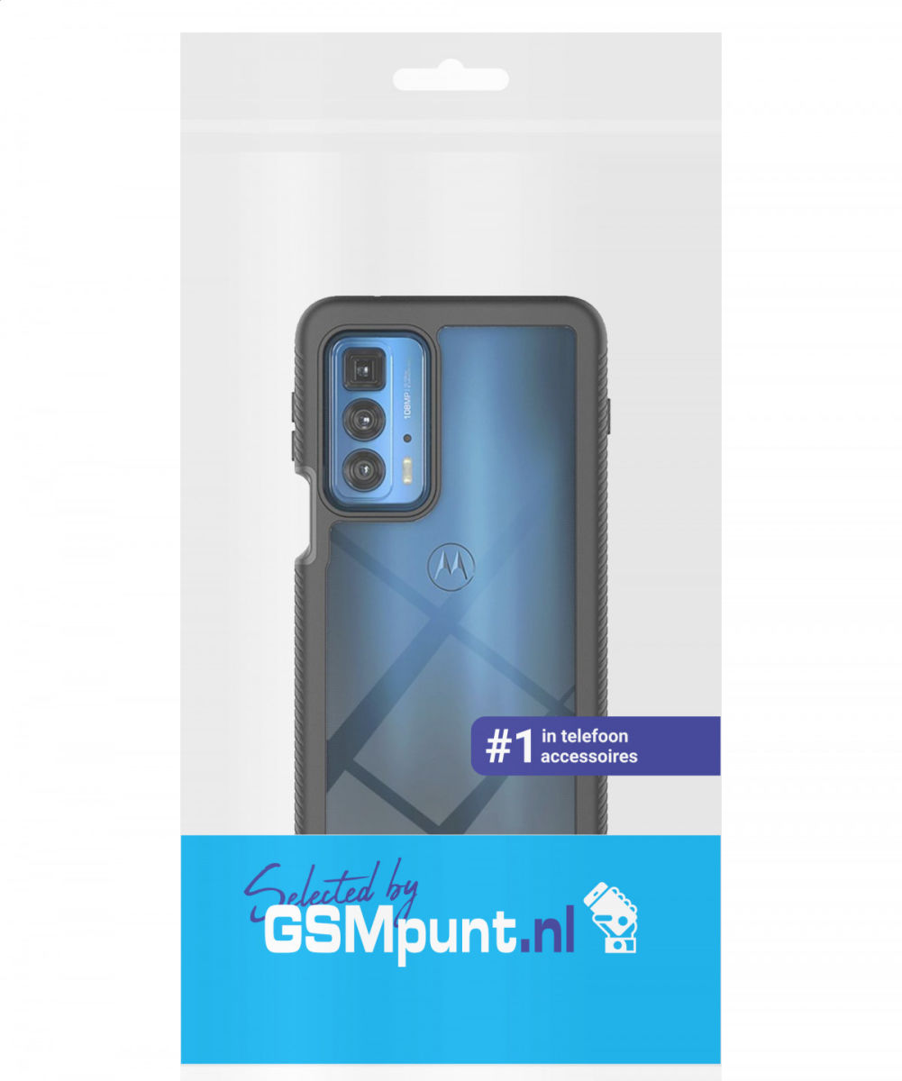 Motorola Edge 20 Pro Hoesje Full Protect 360° Cover Hybride Zwart afbeelding 8