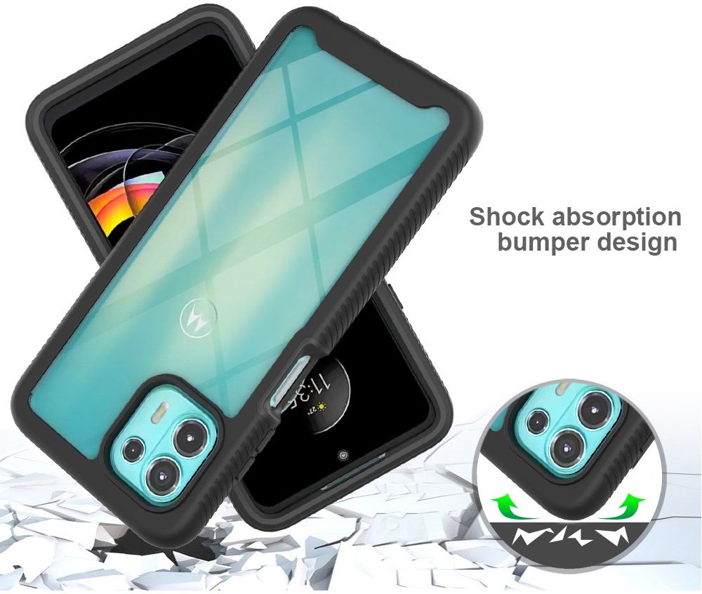 Motorola Edge 20 Lite Hoesje Hybride Full Protect Zwart afbeelding 5