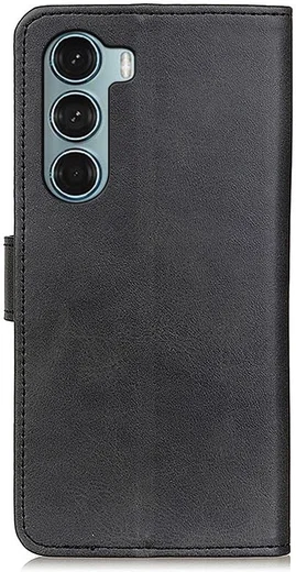 Motorola Moto G200 5G Hoesje Portemonnee Book Case Kunstleer Zwart afbeelding 3