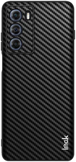 IMAK LX-5 Motorola Moto G200 Hoesje met Screen Protector Carbon Fiber afbeelding 2