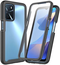 Oppo A16 / A16s / A54s Hoesje Full Protect 360° Cover Hybride Zwart afbeelding