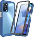 Oppo A16 / A16s / A54s Hoesje Full Protect 360° Cover Hybride Blauw