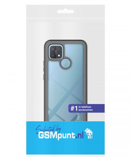 Oppo A15 Hoesje Full Protect 360° Cover Hybride Blauw afbeelding 8