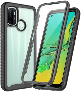 Oppo A53 / A53s Hoesje Full Protect 360° Cover Hybride Zwart