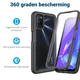 Oppo A52 / A72 Hoesje Full Protect 360° Cover Hybride Zwart afbeelding 2