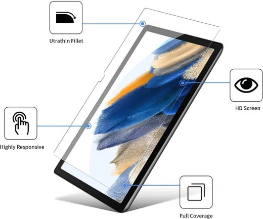 Samsung Galaxy Tab A8 Screen Protector Ultra Clear Display Folie afbeelding 2
