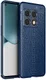 OnePlus 10 Pro Litchi Hoesje TPU met Leren Textuur Blauw afbeelding 1