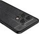 OnePlus 10 Pro Litchi Hoesje TPU met Leren Textuur Blauw afbeelding 5
