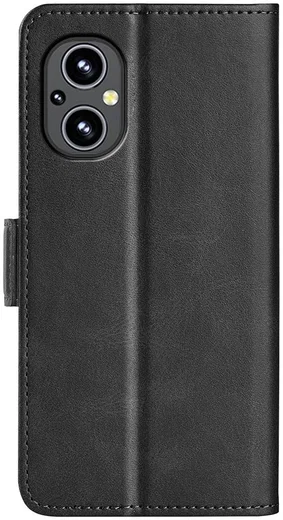 Oppo Reno 8 Lite Hoesje Portemonnee Book Case Kunstleer Zwart afbeelding 4