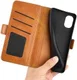 Oppo Reno 8 Lite Hoesje Portemonnee Book Case Kunstleer Bruin afbeelding 6