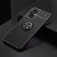 Oppo Reno 8 Lite Hoesje Magnetische Ring Kickstand Zwart afbeelding 2
