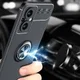 Oppo Reno 8 Lite Hoesje Magnetische Ring Kickstand Zwart afbeelding 6