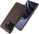 OnePlus 10 Pro Hoesje Hard Plastic met Stoffen Afwerking Bruin afbeelding 3