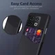 OnePlus 10 Pro Hoesje Back Cover met Kaarthouder Zwart afbeelding 2
