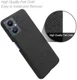 Oppo Reno 8 Lite Hoesje Hard Plastic met Stoffen Afwerking Zwart afbeelding 4