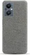 Oppo Reno 8 Lite Hoesje Hard Plastic met Stoffen Afwerking Grijs afbeelding 3