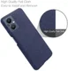 Oppo Reno 8 Lite Hoesje Hard Plastic met Stoffen Afwerking Blauw afbeelding 4