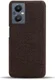 Oppo Reno 8 Lite Hoesje Hard Plastic met Stoffen Afwerking Bruin afbeelding 3