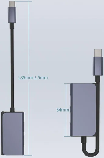 3-in-1 USB-C naar Dubbele USB-C PD 3.0 / 3.5mm Jack Audio Adapter afbeelding 11