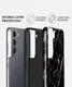 Burga Tough Case Samsung Galaxy S22 Hoesje Rose Gold Marble afbeelding 4