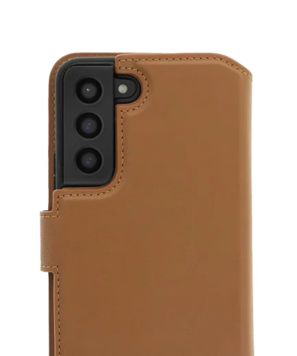 Minim 2-in-1 Samsung Galaxy S22 Hoesje Book Case en Back Cover Bruin afbeelding 2