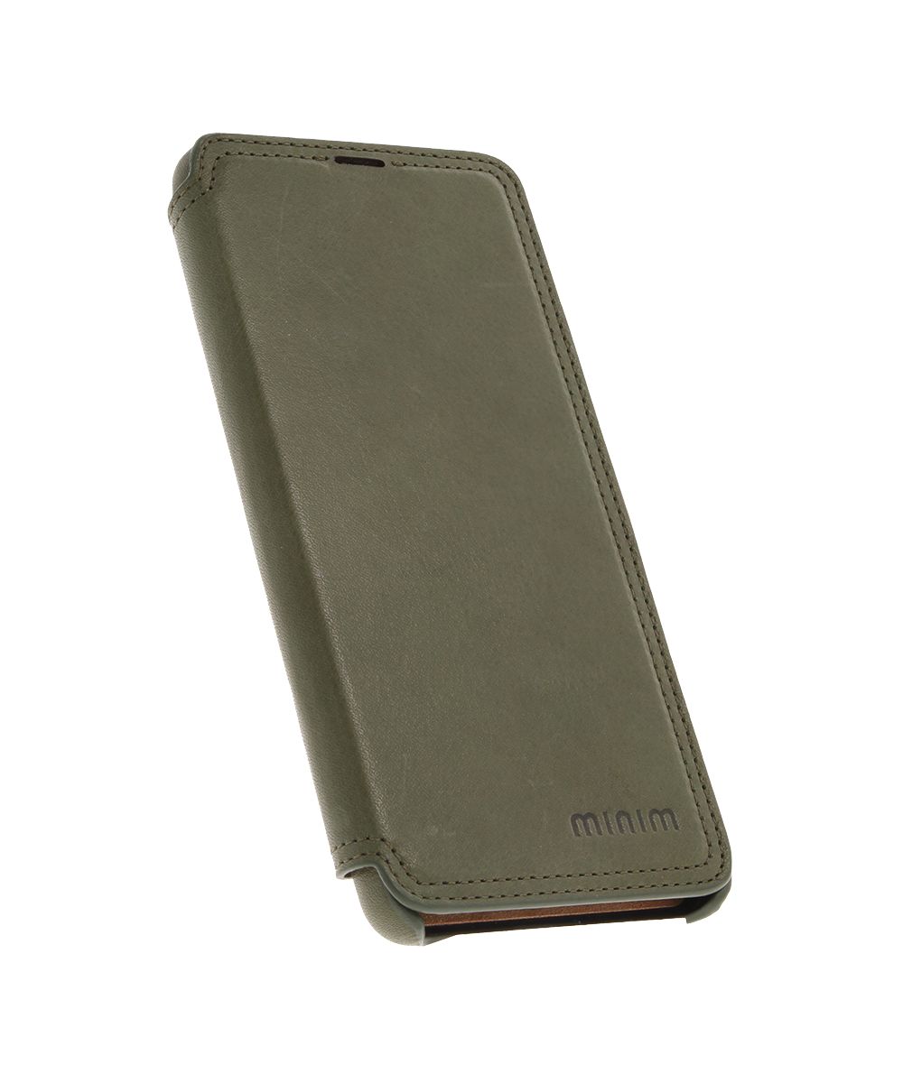 Minim Samsung Galaxy A53 Hoesje Echt Leer Book Case Groen afbeelding 3