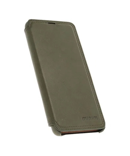 Minim Samsung Galaxy A53 Hoesje Echt Leer Book Case Groen afbeelding 3