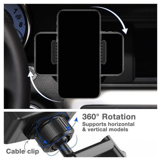 Mobilize Telefoonhouder Rond Ventilatierooster Audi/Mercedes Auto afbeelding 5