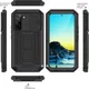R-Just Sliding Camera Samsung Galaxy S22 Hoesje Waterdicht Zwart afbeelding 3