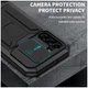 R-Just Sliding Camera Samsung Galaxy S22 Hoesje Waterdicht Zwart afbeelding 4