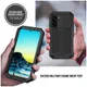 R-Just Sliding Camera Samsung Galaxy S22 Hoesje Waterdicht Zwart afbeelding 5