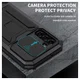 R-Just Sliding Camera Samsung Galaxy S22 Plus Hoesje Waterdicht Zwart afbeelding 4