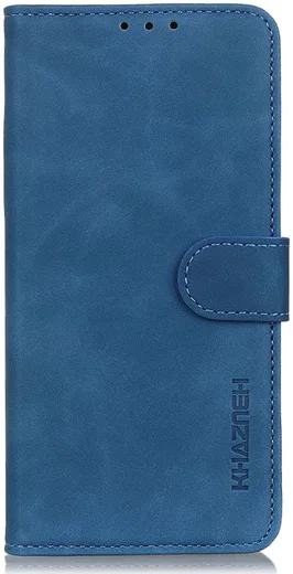 KHAZNEH Samsung Galaxy A13 4G Hoesje Retro Wallet Book Case Blauw afbeelding 2