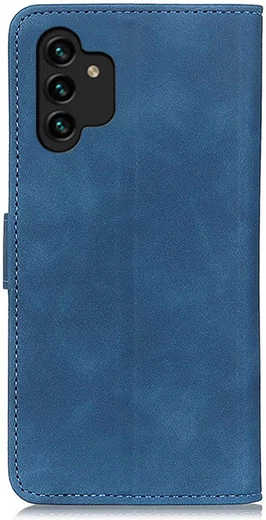KHAZNEH Samsung Galaxy A13 4G Hoesje Retro Wallet Book Case Blauw afbeelding 3