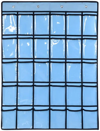 Universele Telefoon Tas met 30 Vakken - Opbergtas voor Klassen Blauw afbeelding 1