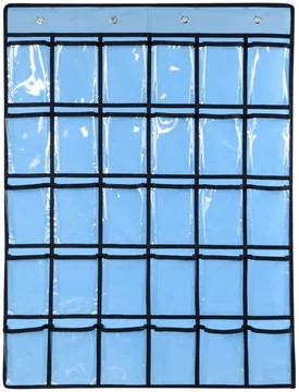 Universele Telefoon Tas met 30 Vakken - Opbergtas voor Klassen Blauw