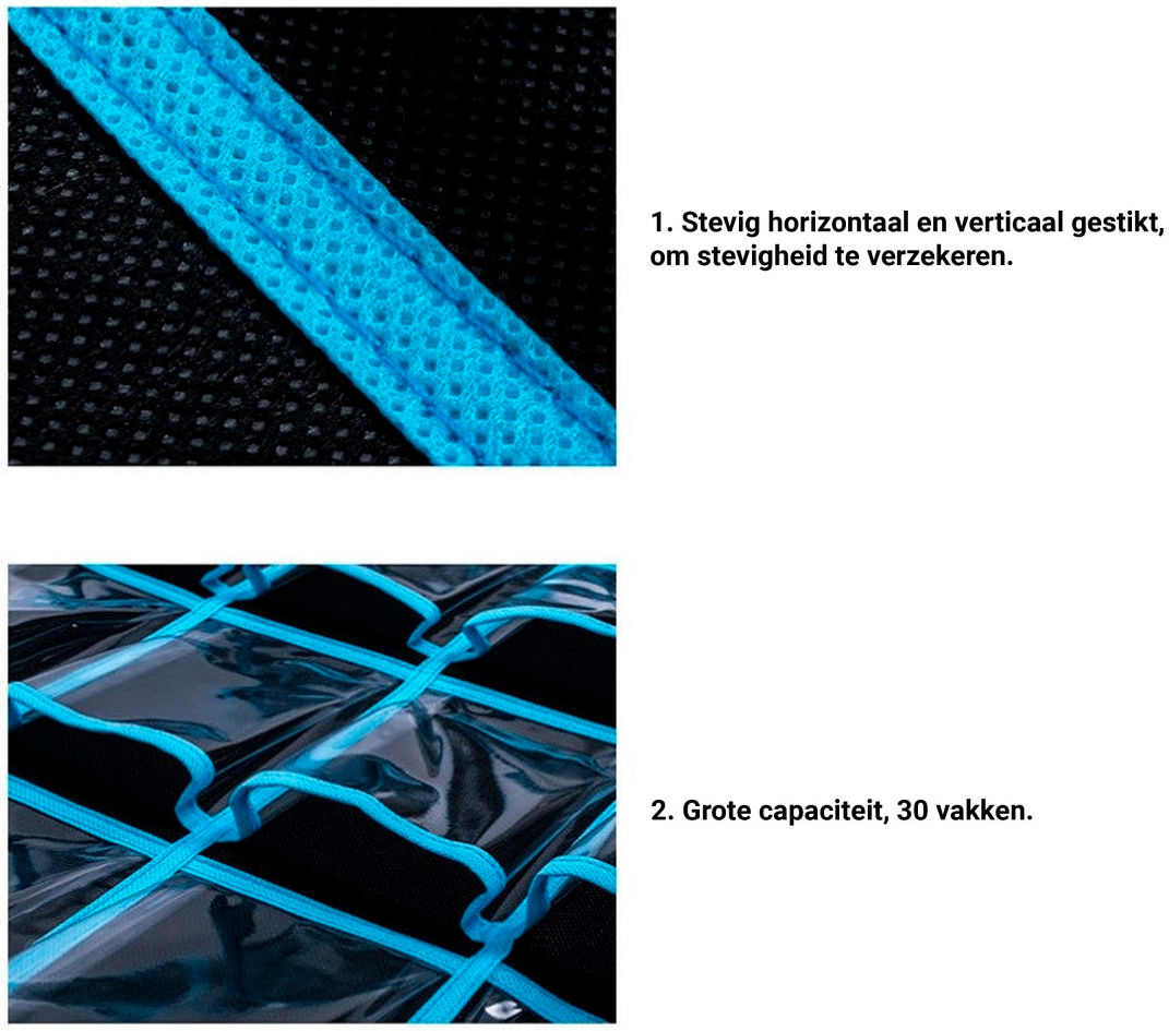 Universele Telefoon Tas met 30 Vakken - Opbergtas voor Klassen Blauw afbeelding 6