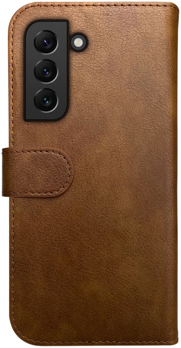 Rosso Element Samsung Galaxy S22 Hoesje Book Cover Wallet Bruin afbeelding 2