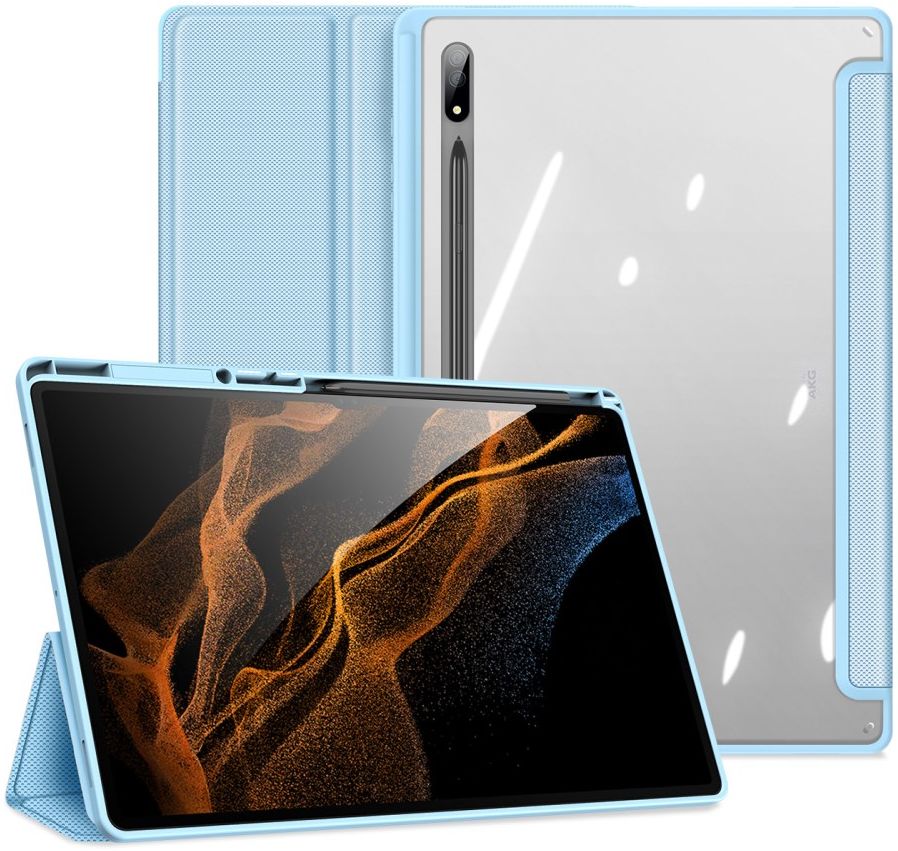 Dux Ducis Toby Samsung Galaxy Tab S8 Ultra Hoes Book Case Blauw afbeelding 2