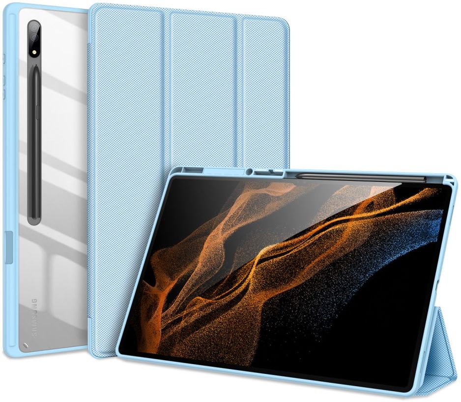 Dux Ducis Toby Samsung Galaxy Tab S8 Ultra Hoes Book Case Blauw afbeelding 1
