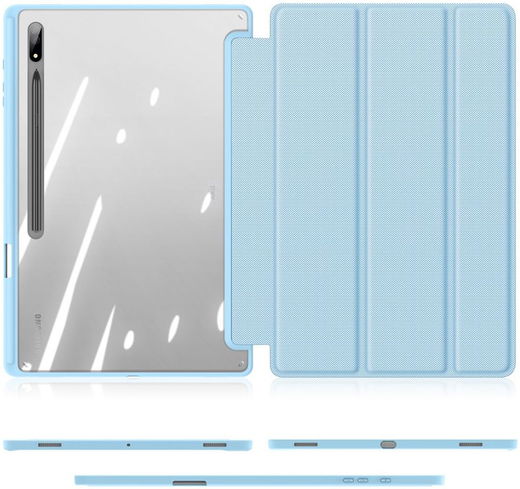 Dux Ducis Toby Samsung Galaxy Tab S8 Ultra Hoes Book Case Blauw afbeelding 9