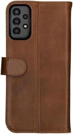 Rosso Deluxe Samsung Galaxy A13 4G Hoesje Wallet Case Echt Leer Bruin afbeelding 10
