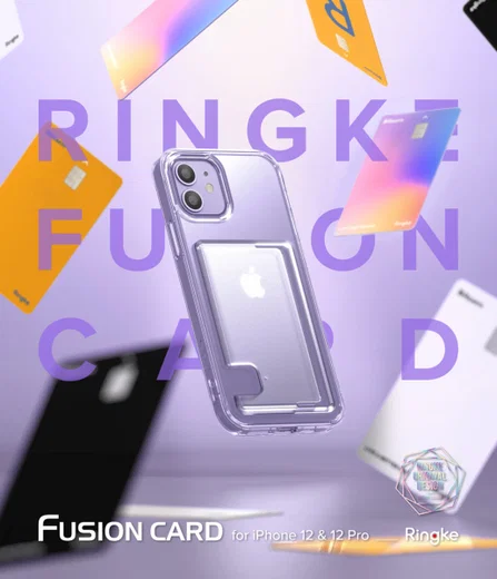 Ringke Fusion Card iPhone 12 / 12 Pro Hoesje Kaarthouder Transparant afbeelding 15