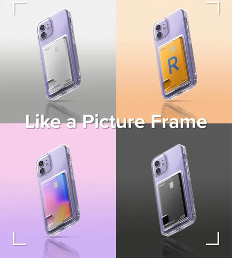 Ringke Fusion Card iPhone 12 / 12 Pro Hoesje Kaarthouder Transparant afbeelding 18
