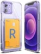Ringke Fusion Card iPhone 12 / 12 Pro Hoesje Kaarthouder Transparant afbeelding 2